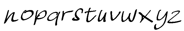 Notevera Daily Italic Font LOWERCASE