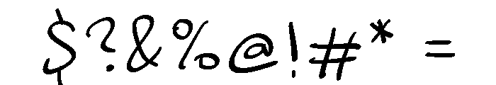 Notevera Daily Regular Font OTHER CHARS
