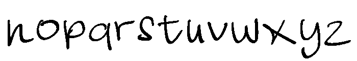 Notevera Daily Regular Font LOWERCASE