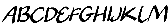 Notevera Memo Italic Font UPPERCASE