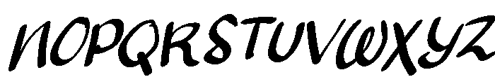 Notevera Memo Italic Font UPPERCASE