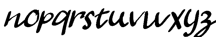 Notevera Memo Italic Font LOWERCASE