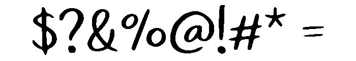 Noteyard Font OTHER CHARS