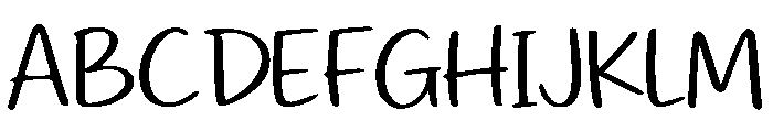 Noteyard Font UPPERCASE