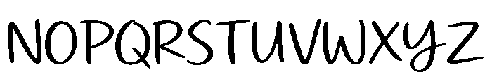 Noteyard Font UPPERCASE
