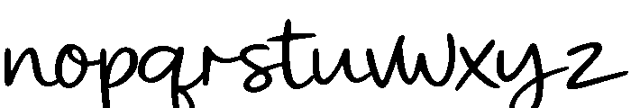 Noteyard Font LOWERCASE