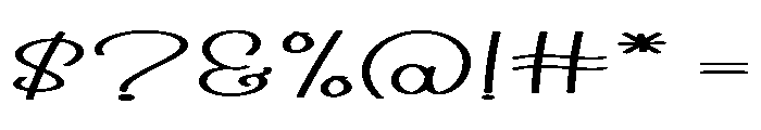 Nothing Adventure Font OTHER CHARS