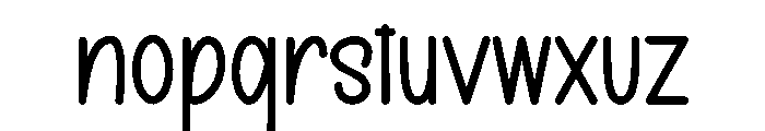 Nothing Adventure Font LOWERCASE