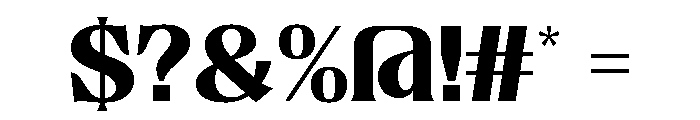 Nothing Changed Regular Font OTHER CHARS