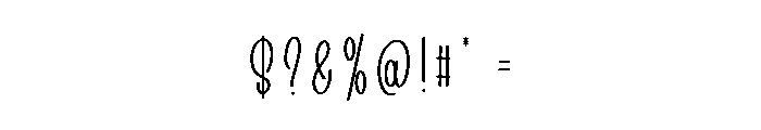 Nothing Days Font OTHER CHARS