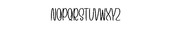 Nothing Days Font UPPERCASE