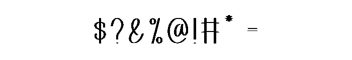 Nothing Lines Font OTHER CHARS