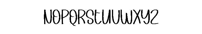 Nothing Lines Font UPPERCASE