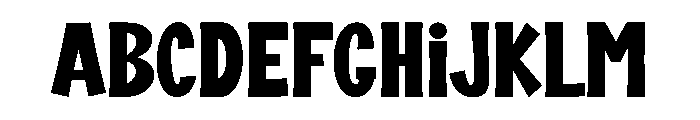 Nothing Over1 Font UPPERCASE