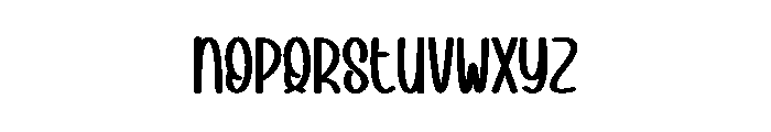 Nothing Shine Font UPPERCASE