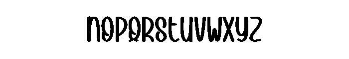 Nothing Shine Font LOWERCASE