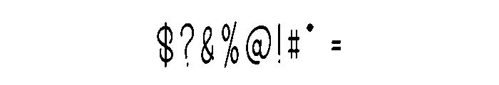 Nothing Simple Font OTHER CHARS