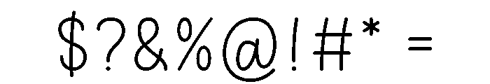 Nothing Unknown Font OTHER CHARS