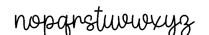 Nothing Unknown Font LOWERCASE