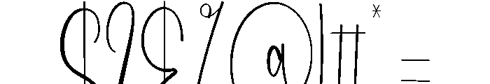 Nothink Day Font OTHER CHARS