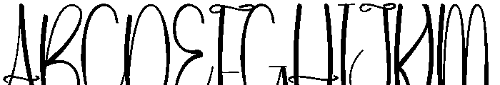 Nothink Day Font UPPERCASE