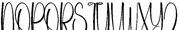 Nothink Day Font UPPERCASE