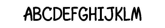 Notnote Font UPPERCASE