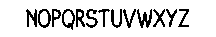 Notnote Font UPPERCASE