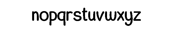 Notnote Font LOWERCASE