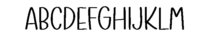 Notuline Font UPPERCASE