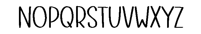 Notuline Font UPPERCASE