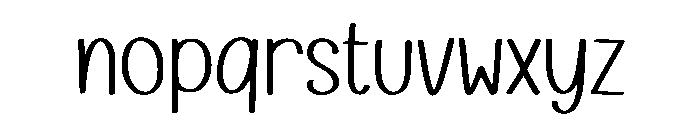 Notuline Font LOWERCASE