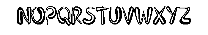 Nouveau Deco Outline By Regular Font UPPERCASE