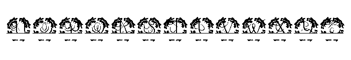 Nouveau Split Monogram Font LOWERCASE