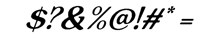 Nova Agency Italic Font OTHER CHARS