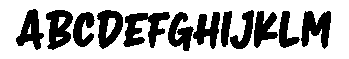 Nova Brush Font UPPERCASE