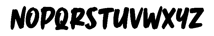 Nova Brush Font UPPERCASE