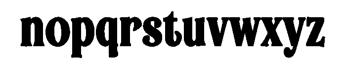 Nova Crest Font LOWERCASE