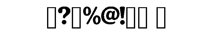 Nova Glow Regular Font OTHER CHARS