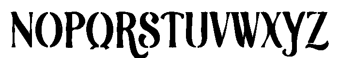 Nova Stencil Font UPPERCASE