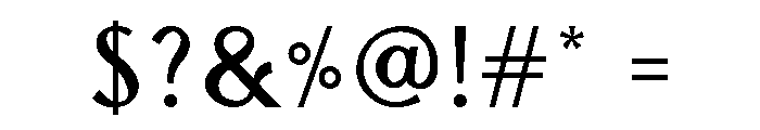 Noveau-Regular Font OTHER CHARS