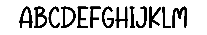 November Holiday Font UPPERCASE