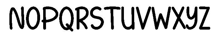 November Holiday Font LOWERCASE