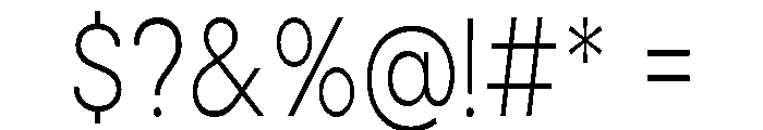 Noverion Sans ExtLt Cond Font OTHER CHARS