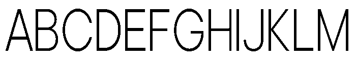 Noverion Sans ExtLt Cond Font UPPERCASE