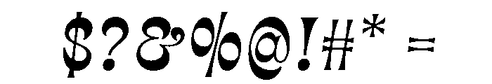 Nower-Regular Font OTHER CHARS