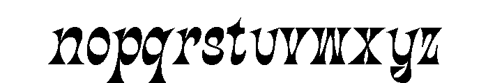 Nower-Regular Font LOWERCASE