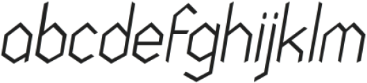 NODAMI Extra Light Italic otf (200) Font LOWERCASE