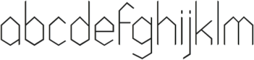 NODAMI Hairline otf (100) Font LOWERCASE