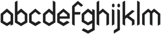 NODAMI Regular otf (400) Font LOWERCASE